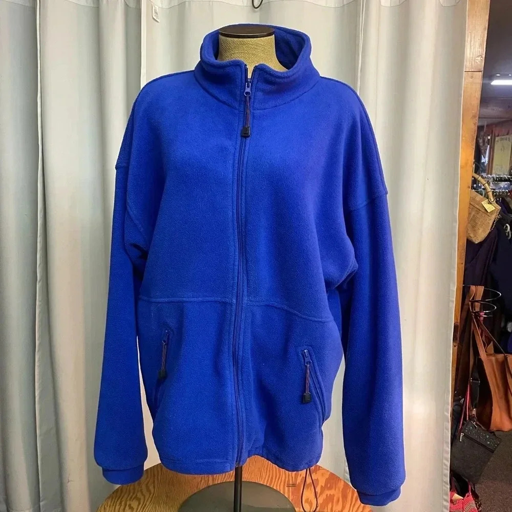 Blue XL Fleece zipper sweater / jacket